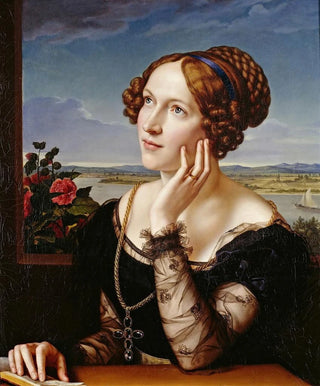 Carl Joseph Begas - Wilhelmine Begas The Artists Wife.webp