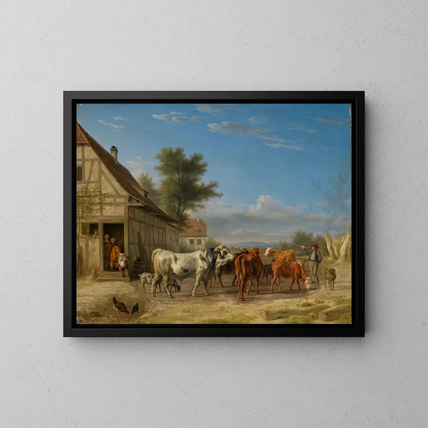 Horde en migratie - Carl Kuntz — ingelijst kunstwerk aan de muur