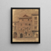 La maison de la mort de Mozart dans la Rauhensteinasse à Vienne - Carl L. Wiesbeck — framed artwork on a wall