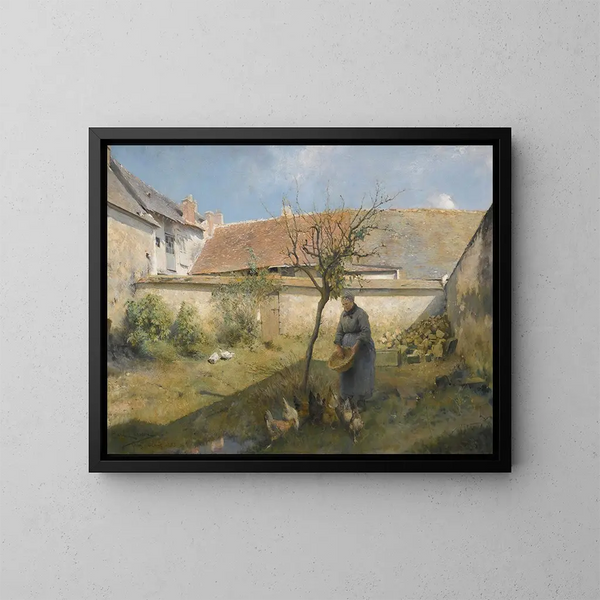 Op het platteland - Carl Larsson — ingelijst kunstwerk aan de muur