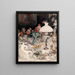 Rondom de avondlamp - Carl Larsson — ingelijst kunstwerk aan de muur