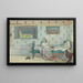 Cocorico hij is zeven uur - Carl Larsson — ingelijst kunstwerk aan de muur