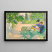 Vakantie lezen - Carl Larsson — ingelijst kunstwerk aan de muur