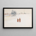 in de sneeuw - Carl Larsson — ingelijst kunstwerk aan de muur