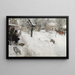 plein air wintermotief van Sgatan 145 Stockholm - Carl Larsson — ingelijst kunstwerk aan de muur