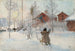 La Cour et la Buanderie - Carl Larsson — weergave van het kunstwerk