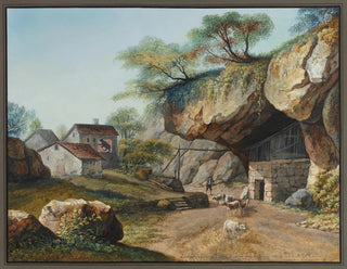 Carl Ludwig Hackert - Limitrophe du Canton de Berne et celui du Pays de Valais prs du Pont de St Maurice.webp
