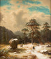 Sfeer van de winter - Carl Ludwig Scheins — weergave van het kunstwerk