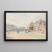Pont Ferdinand in Vienna - Carl Müller — framed artwork on a wall