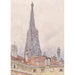 Reproductie van het schilderij van het Tour Saint-Étienne van het huis van de Teutoonse Orde - Carl Müller