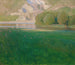 Schemering aan de oever van de Donau - Carl Moll — weergave van het kunstwerk