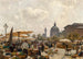 The Naschmarkt in Vienna - Carl Moll — artwork view