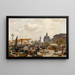 The Naschmarkt in Vienna - Carl Moll — framed artwork on a wall