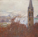 Heiligenstadt in de sneeuw - Carl Moll — weergave van het kunstwerk
