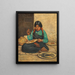 Plaques tissées par une femme Hopi - Carl Moon — framed artwork on a wall