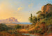Uitzicht op de baai van Palermo met de Monte Pellegrino, Sicilië - Carl Morgenstern — weergave van het kunstwerk