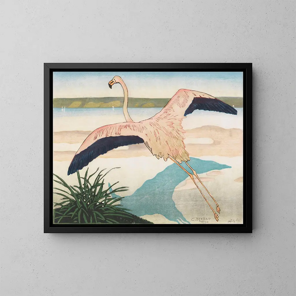 Flamant schilderij, tweede versie - Carl Moser — ingelijst kunstwerk aan de muur