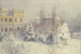 Zicht op het zuiden op het Städel Kunstinstituut in de winter - Carl Nebel — weergave van het kunstwerk