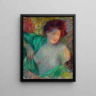 Carl Newman - Head of a Young Girl Facing Her Left.webp