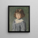 Portrait of a Girl - Carl Probst — framed artwork on a wall