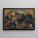 Frédéric II the Battler (1219-1246) as victor over the Mongols at the Battle of Leitha near Wiener Neustadt on June 15, 1246 - Carl Rahl — framed artwork on a wall