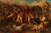 Leopold Graf Kollonitsch conduits after the siege of Vienna in 1683 the children of the murdered Christian prisoners outside the abandoned Turkish camp - Carl Rahl — artwork view