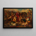 Leopold Graf Kollonitsch conduits after the siege of Vienna in 1683 the children of the murdered Christian prisoners outside the abandoned Turkish camp - Carl Rahl — framed artwork on a wall