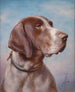 Portret van hond - Carl Reichert — weergave van het kunstwerk