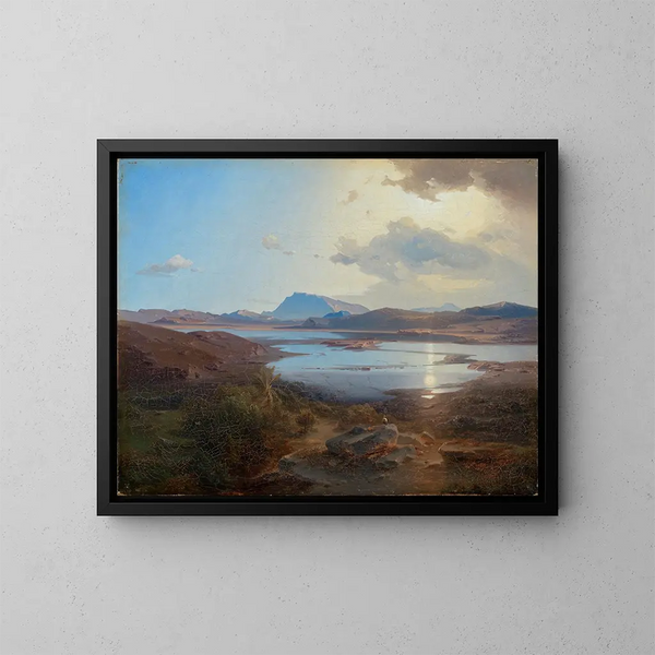 Het meer van Kopaonik - Carl Rottmann — ingelijst kunstwerk aan de muur