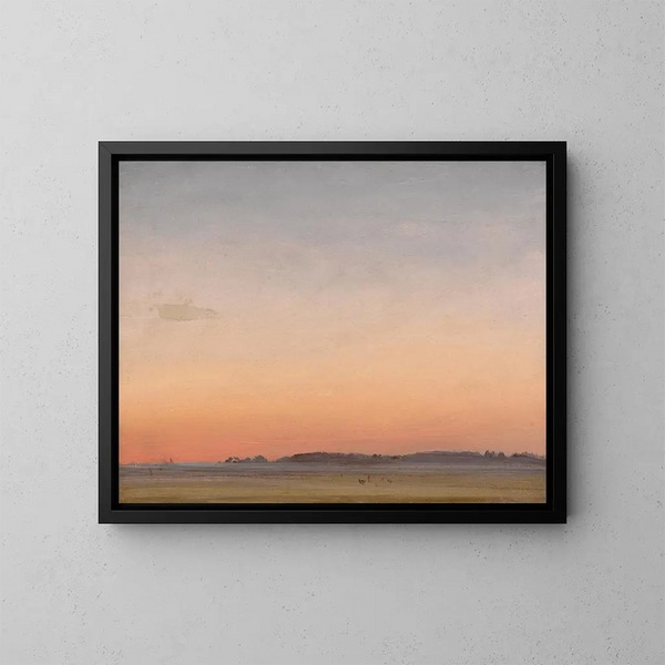 Landschap - Carl Rottmann — ingelijst kunstwerk aan de muur