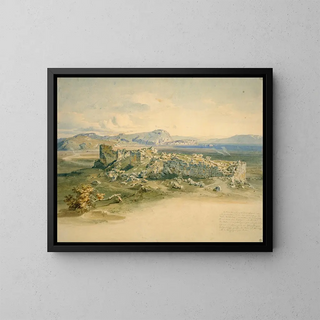 Tirynthe - Carl Rottmann — ingelijst kunstwerk aan de muur