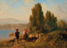 Scene van herders - Carl Schlesinger — weergave van het kunstwerk