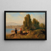 Scene van herders - Carl Schlesinger — ingelijst kunstwerk aan de muur