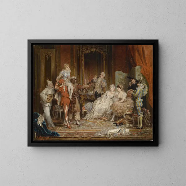 Carnaval - Carl Schweninger Jr — ingelijst kunstwerk aan de muur