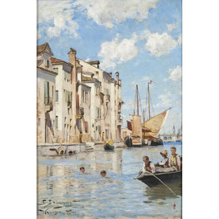 Carl Sknberg - Children Bathing.webp