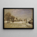 Vue d'hiver d'Eriksberg, Stockholm - Carl Skånberg — framed artwork on a wall