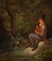 The fisherman at the forest stream - Carl Spitzweg — artwork view