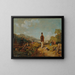De Oude Man en het Jonge Meisje - Carl Spitzweg — ingelijst kunstwerk aan de muur