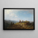 jonge meisjes in traditioneel kostuum op de alm - Carl Spitzweg — ingelijst kunstwerk aan de muur