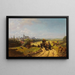 Promenade de l'institut - Carl Spitzweg — framed artwork on a wall