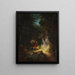 Hunter with a Girl The Loving Hunter - Carl Spitzweg — framed artwork on a wall