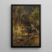 Reproduction of the painting Crossed with lady in a forest landscape - Carl Spitzweg