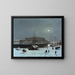 van Stockholm Palace in de winter - Carl Stefan Bennet — ingelijst kunstwerk aan de muur