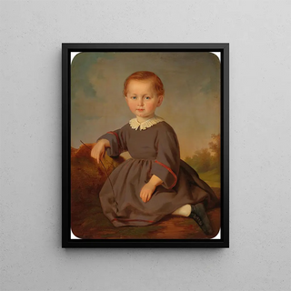 Carl Teibler - Portrait of a Child set in a landscape.webp