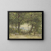 Uitzicht op Kronberg met een breed panorama naar de horizon vanaf de uitgang van het Falkenstein bos - Carl Theodor Reiffenstein — ingelijst kunstwerk aan de muur
