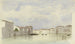 Canal in Venetië - Carl Theodor Reiffenstein — weergave van het kunstwerk