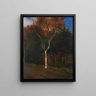 Carl Vinnen - Worpsweder Landschaft Junge Birke am Wegesrand.webp