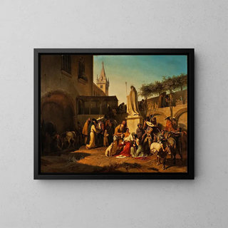 Carl Von Heideck - Scene From The Defence Of A Spanish Town During A Guerrilla War.webp