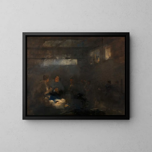 Halle aux poissons - Carl von Merode — ingelijst kunstwerk aan de muur