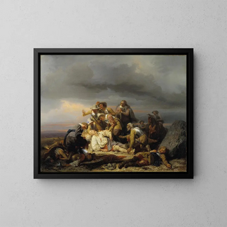 Carl Wahlbom - Finding the Body of King Gustav II Adolf of Sweden after the Battle of Ltze.webp